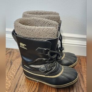 Sorel Kids Waterproof Black Boots